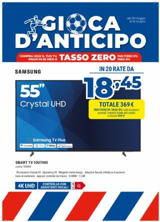 SAMSUNG 55U7000 4K CRYSTAL